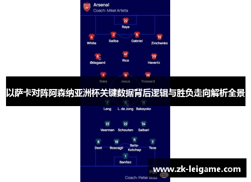 以萨卡对阵阿森纳亚洲杯关键数据背后逻辑与胜负走向解析全景